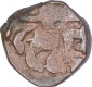 Copper Four Drachma Coin of Rajuvala Kshatrapas.