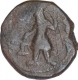 Copper Tetra Drachma Coin of  Kanishka of Kushana Dynasty.