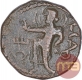 Copper Coin of Kanishka I of Kushan Dynasty.