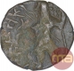 Copper Coin of Kanishka of Kushan Dynasty.