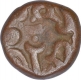 Copper One Jital Coin of Devaraya I of Sangama Dynasty of Vijayanagara Empire.