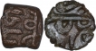 Copper Half Falus Coins of Ala ud Din Bahman Shah of Bahmani Sultanate.