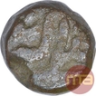 Copper One Fourth Dam Coin of Akbar of Month Ardibihisht.