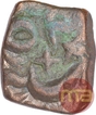 Copper Half Falus Coin of Akbar of Sukkur Mint.