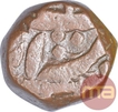 Copper Half Dam Coin of Jahangir of Bairata Mint.