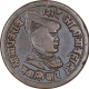 Copper One Fouth Anna Coin of Madho Rao of Gwalior State.