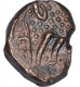 Copper One Paisa Coin of Hyderabad Feudatory of Basmatnagar.