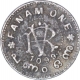 Silver Fanam Coin of Rama Varma VI of Travancore State.