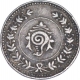 Silver Fanam Coin of Rama Varma VI of Travancore State.