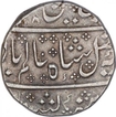 Silver One Rupee Coin of Arkat Mint of Indo French.