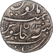 Silver One Rupee Coin of Arkat Mint of Indo French.