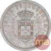 Silver Uma Rupia Coin of Carlos I of Indo Portuguese.