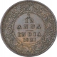 Bronze One Twelfth Anna Coin of of King George V of Calcutta Mint of 1921.