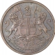 Copper Half Pice of East India Company of Calcutta Mint of 1853.