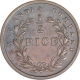 Copper Half Pice of East India Company of Calcutta Mint of 1853.