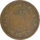 Copper Quarter Anna of King Edward VII of Calcutta Mint of 1904.