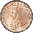 Bronze One Quarter Anna Coin of King George V of Calcutta Mint of 1917.