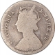 Rare Silver Two Annas Coin of Victoria Empress of Calcutta Mint of 1880.