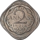 Rare Cupro Nickel Two Annas Coin of King George VI of Bombay Mint of 1939.