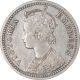 Silver Quarter Rupee Coin of Victoria Empress of Calcutta Mint of 1878