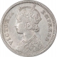 Silver Quarter Rupee Coin of Victoria Empress of Calcutta Mint of 1886