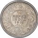 Silver Quarter Rupee Coin of King George V of Calcutta Mint of 1913.