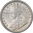 Silver Quarter Rupee Coin of King George V of Calcutta Mint of 1926.