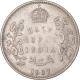 Silver Half Rupee Coin of King Edward VII of Calcutta Mint of 1907.