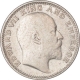 Silver Half Rupee Coin of King Edward VII of Calcutta Mint of 1907.