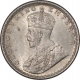 Silver Half Rupee Coin of King George V of Bombay Mint of 1914.