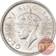 Silver Half Rupee Coin of King George VI of Bombay Mint of 1941.