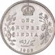 Silver One Rupee Coin of King Edward VII of Calcutta  Mint of 1908.