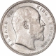 Silver One Rupee Coin of King Edward VII of Calcutta  Mint of 1908.