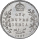 Error Silver One Rupee Coin of King Edward VII of Bombay Mint of 1907.