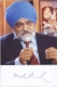 Autograph of Legendary Economist Dr  Montek Singh Ahluwalia on his Photograph.