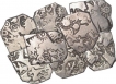 Silver Punch Marked Lot of Eight Coins of Maghada Janapada. 