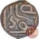 Copper Half Falus Coin of Nasir Ud Din Mahmud Shah I of Gujrat Sultanate.