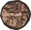 Copper Dam Coin of Akbar of Delhi Mint.