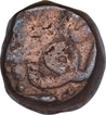 Copper Dam Coin of Akbar of Narnol Mint of Fi Tarikh Type.