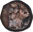 Copper Dam Coin of Akbar of Narnol Mint of Fi Tarikh Type.