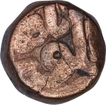 Copper Dam Coin of Akbar of Narnol Mint of Fi Tarikh Type.