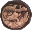 Copper Dam Coin of Narnol Mint of Fi Tarikh Type.