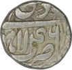 Silver Half Rupee of Akbar of Lahore mint of Di month. 
