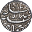 Silver One Rupee Coin of Jahangir of Qandahar Mint.