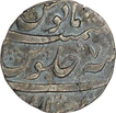 Silver Rupee of Aurangzeb Alamgir of Ahmadabad Mint. 
