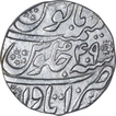 Silver One Rupee Coin of Aurangzeb of Itawa Mint.