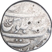 Silver Rupee Coin of Aurangzeb Alamgir of Surat Mint.