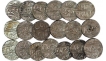 Lot of Silver Rupee Coins of Ravishnagar Sagar Mint of Maratha Confederac.