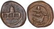 Lot of Two Copper Kasu Coins of Sivaganga Rajas.