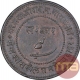 Copper Two Paisa Coin of Sayaji Rao III of Baroda State.